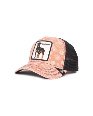 Goorin Bros czapka z daszkiem z domieszką lnu Lovesexy kolor różowy wzorzysta 101-0948