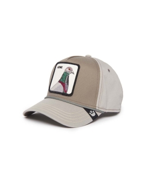 Goorin Bros czapka z daszkiem bawełniana Pigeon kolor szary z aplikacją 101-1135