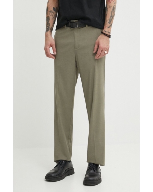 Samsoe Samsoe spodnie SAJOHNNY męskie kolor zielony proste M24100062