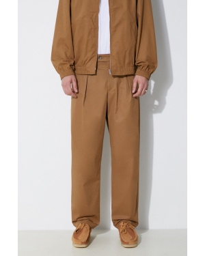 A.P.C. spodnie bawełniane kolor brązowy proste COGXS-H08428