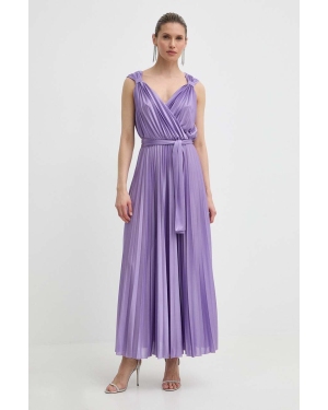 MAX&Co. sukienka kolor fioletowy maxi rozkloszowana 2416621074200
