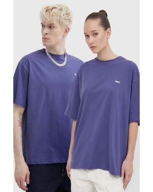 Kaotiko t-shirt bawełniany kolor fioletowy gładki