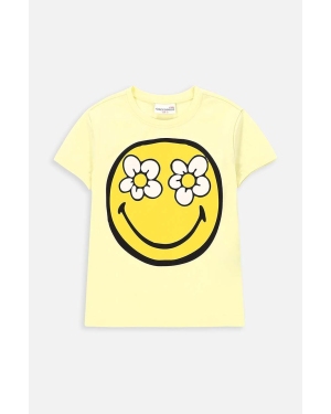 Coccodrillo t-shirt dziecięcy kolor żółty