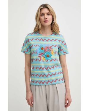 MAX&Co. t-shirt bawełniany damski kolor niebieski 2416971024200