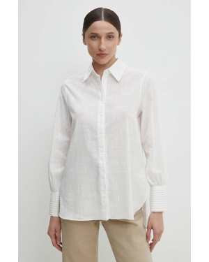 Answear Lab koszula bawełniana damska kolor biały regular z kołnierzykiem klasycznym