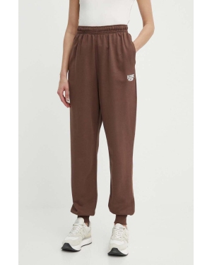 Reebok Classic spodnie dresowe bawełniane Archive Essentials kolor brązowy gładkie 100076213
