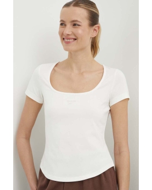 Reebok Classic t-shirt Wardrobe Essentials damski kolor beżowy 100076094