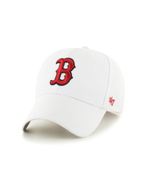 47brand Czapka MLB Boston Red Sox kolor biały z aplikacją B-MVP02WBV-WH