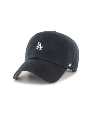 47 brand Czapka MLB Los Angeles Dodgers kolor czarny z aplikacją B-BSRNR12GWS-BKA