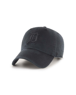 47brand czapka bawełniana MLB Detroit Tigers kolor czarny z aplikacją B-RGW09GWSNL-BK