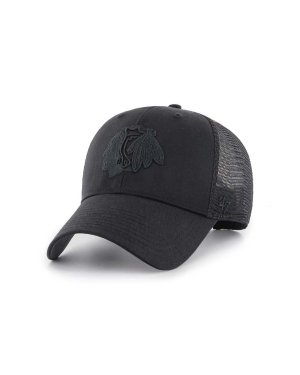 47brand czapka z daszkiem NHL Chicago Blackhawks kolor czarny z aplikacją H-BRANS04CTP-BKC