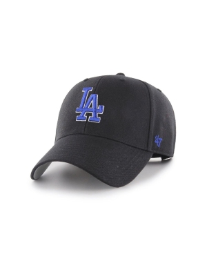 47brand Czapka MLB Los Angeles Dodgers kolor czarny z aplikacją B-MVP12WBV-BKR