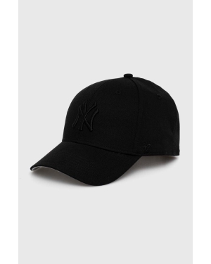 47 brand czapka dziecięca kolor czarny z aplikacją