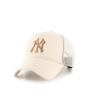 47 brand czapka z daszkiem MLB New York Yankees kolor beżowy z aplikacją B-BRANS17CTP-NTE