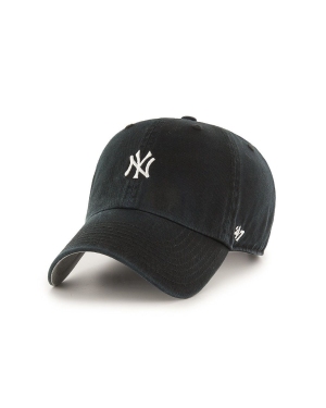 47brand Czapka MLB New York Yankees kolor czarny z aplikacją B-BSRNR17GWS-BK