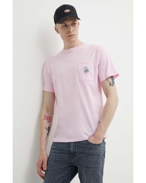 Kaotiko t-shirt bawełniany kolor różowy z aplikacją