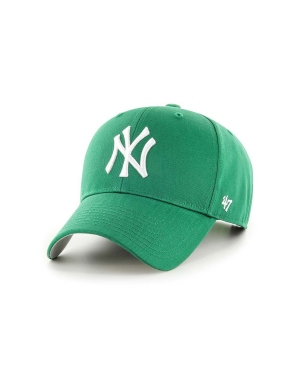 47brand czapka z daszkiem MLB New York Yankees kolor zielony z aplikacją