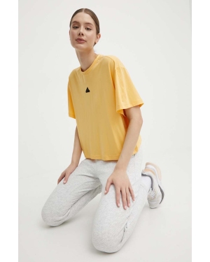 adidas t-shirt damski kolor żółty IS0664