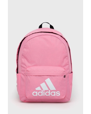 adidas plecak kolor różowy duży z nadrukiem