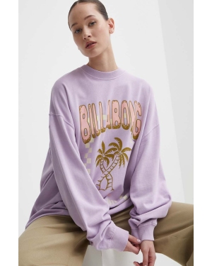 Billabong bluza damska kolor fioletowy wzorzysta EBJFT00121