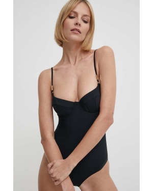 Calvin Klein jednoczęściowy strój kąpielowy kolor czarny miękka miseczka KW0KW02386