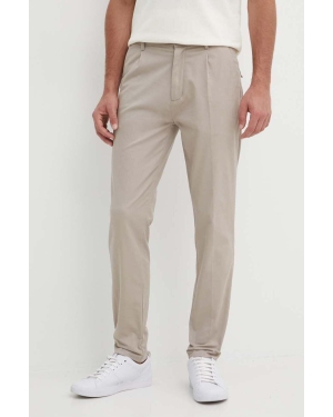 Calvin Klein spodnie męskie kolor szary proste K10K113662
