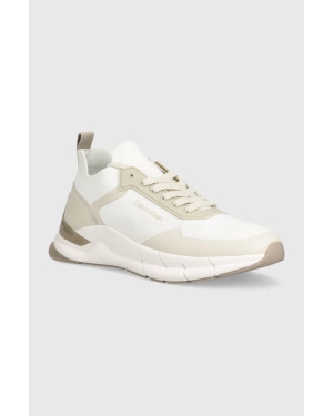 Calvin Klein sneakersy LOW TOP LACE UP MIX kolor biały HM0HM00918