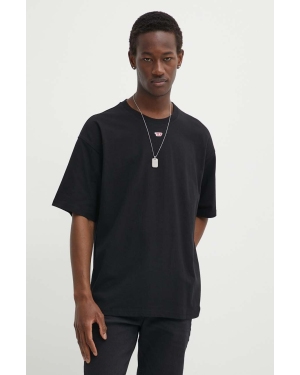 Diesel t-shirt bawełniany T-BOXT-D MAGLIETTA męski kolor czarny gładki A13937.0NIAR
