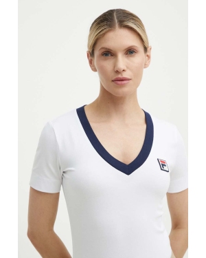 Fila t-shirt Ludhiana damski kolor biały FAW0749