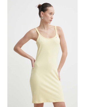 Fila sukienka Brillon kolor żółty mini dopasowana FAW0704