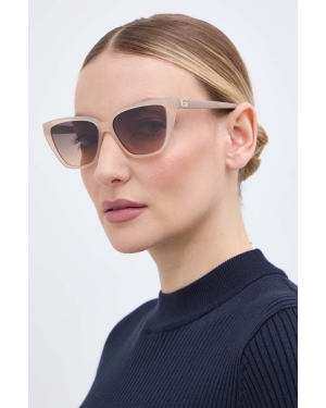 Guess okulary przeciwsłoneczne damskie kolor beżowy GU7919_5857F