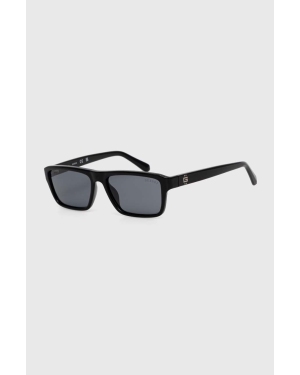 Guess okulary przeciwsłoneczne męskie kolor czarny GU00085_5501D