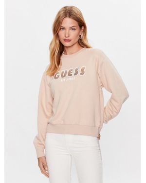 Guess Bluza W3YQ13 K8802 Beżowy Relaxed Fit
