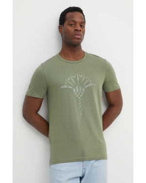 Joop! t-shirt bawełniany Alerio męski kolor zielony z nadrukiem 3004243210017940
