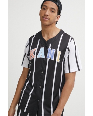 Karl Kani koszula męska kolor czarny regular