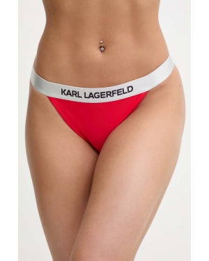 Karl Lagerfeld figi kąpielowe kolor czerwony