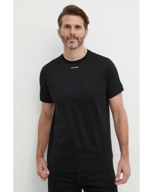 Karl Lagerfeld t-shirt bawełniany męski kolor czarny gładki 542200.755002