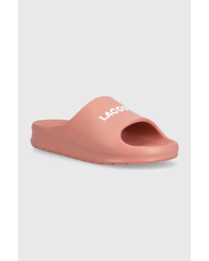 Lacoste klapki Serve Slide 2.0 damskie kolor różowy 47CFA0020