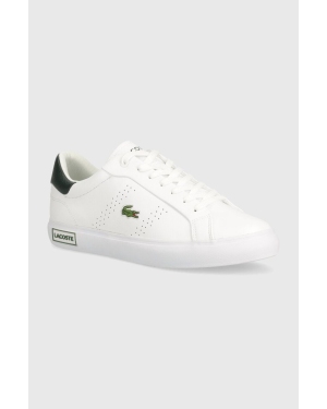 Lacoste sneakersy skórzane Powercourt 2.0 Leather kolor biały 47SMA0110