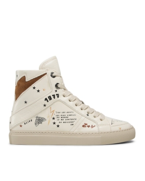 Zadig&Voltaire Sneakersy ZV1747 High Flash SWSN00344 Biały