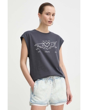 Miss Sixty t-shirt bawełniany x Keith Haring damski kolor szary 6L1SJ2400000