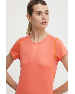 Mizuno t-shirt do biegania DryAeroFlow kolor pomarańczowy J2GAB204