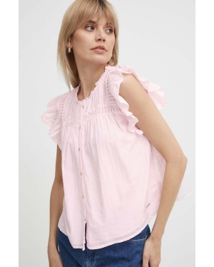 Pepe Jeans koszula DAKOTA damska kolor różowy regular PL304822