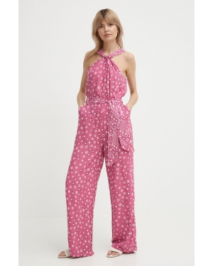 Pepe Jeans kombinezon DOLLY kolor różowy z dekoltem okrągłym PL230484