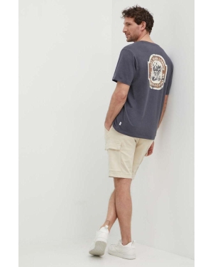 Pepe Jeans t-shirt bawełniany CORBAN męski kolor szary z nadrukiem PM509386