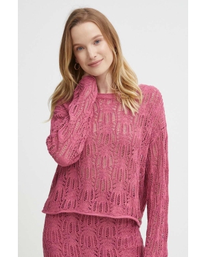 Pepe Jeans sweter GWEN damski kolor różowy lekki PL702129