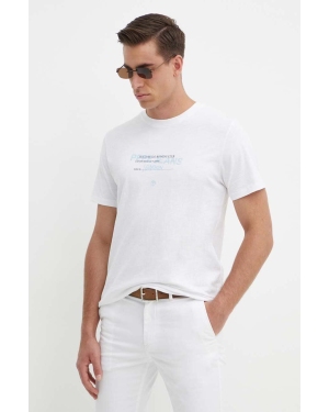 Pepe Jeans t-shirt bawełniany CINTHOM męski kolor biały z nadrukiem PM509369