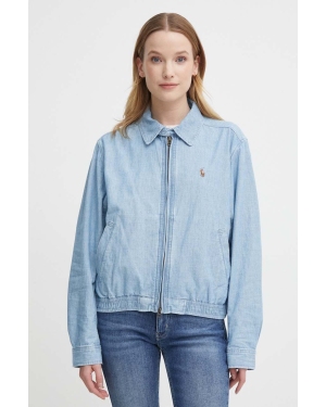 Polo Ralph Lauren kurtka jeansowa damska kolor niebieski przejściowa 211938914
