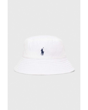 Polo Ralph Lauren kapelusz lniany kolor biały 455938465