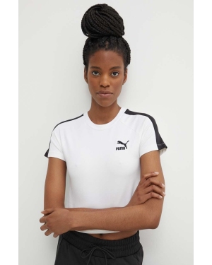 Puma t-shirt Iconic T7 damski kolor biały 625598